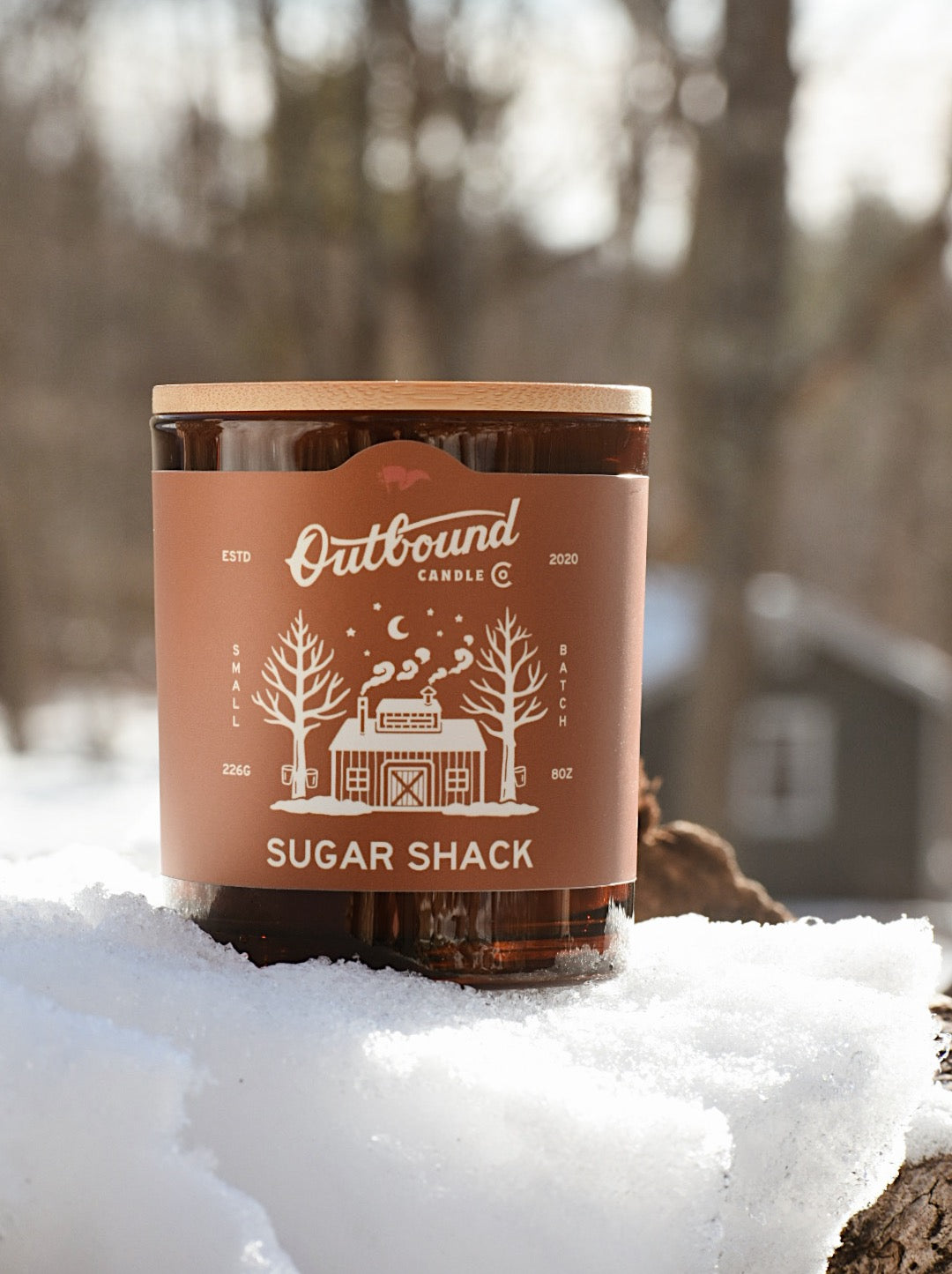 SUGAR SHACK | Maple + Cedar | 8oz Soy Candle