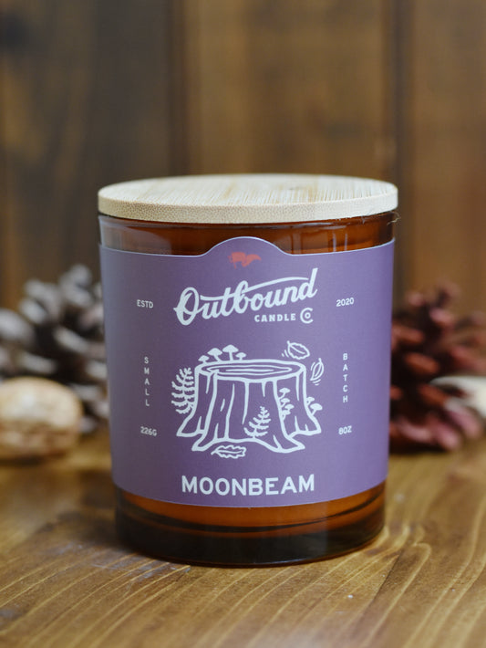 MOONBEAM | Violet + Saffron | 8oz Candle | Fall Collection