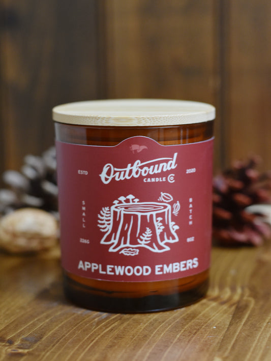 APPLEWOOD EMBERS | Apple + Cherrywood | 8oz Candle | Fall Collection