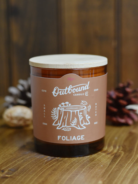 FOLIAGE | Cedar + Cardamom | 8oz Candle | Fall Collection