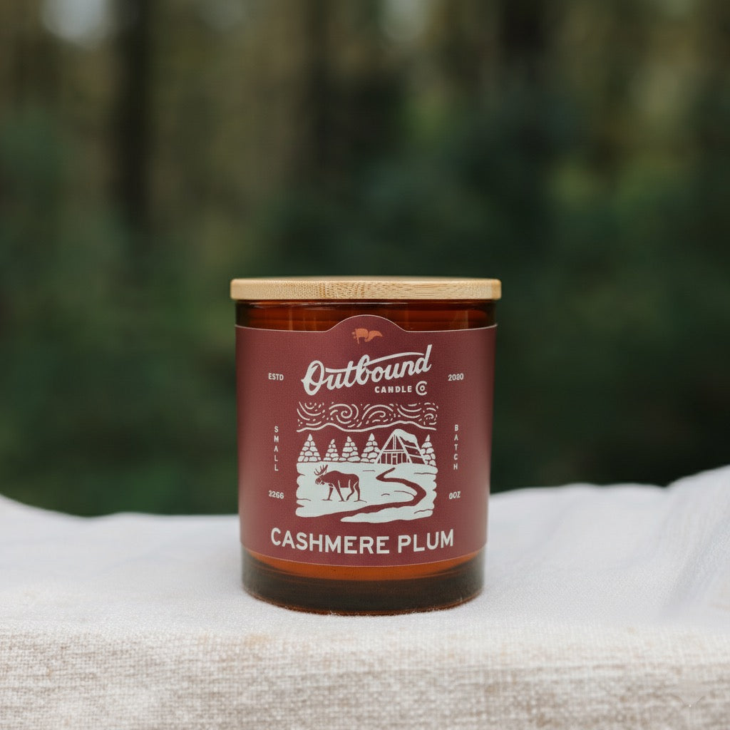 CASHMERE PLUM | Plum + Jasmine | 8oz Soy Candle | Winter Collection