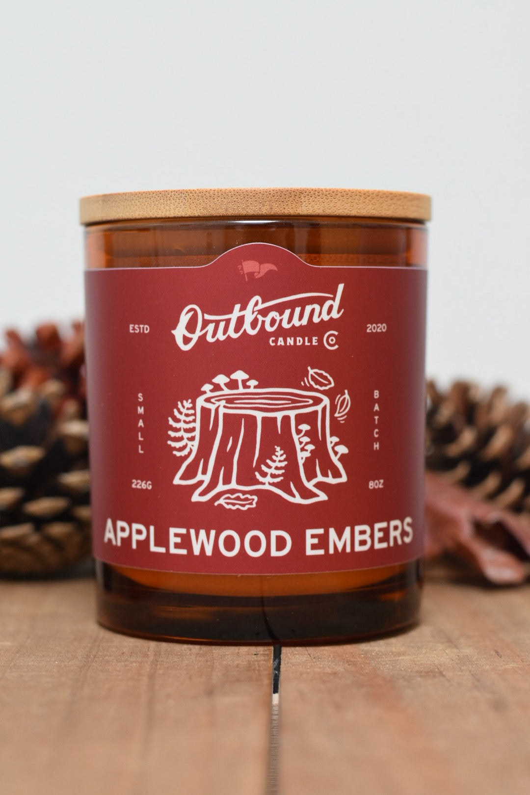 APPLEWOOD EMBERS | Apple + Cherrywood | 8oz Candle | Fall Collection