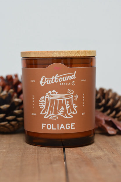 FOLIAGE | Cedar + Cardamom | 8oz Candle | Fall Collection