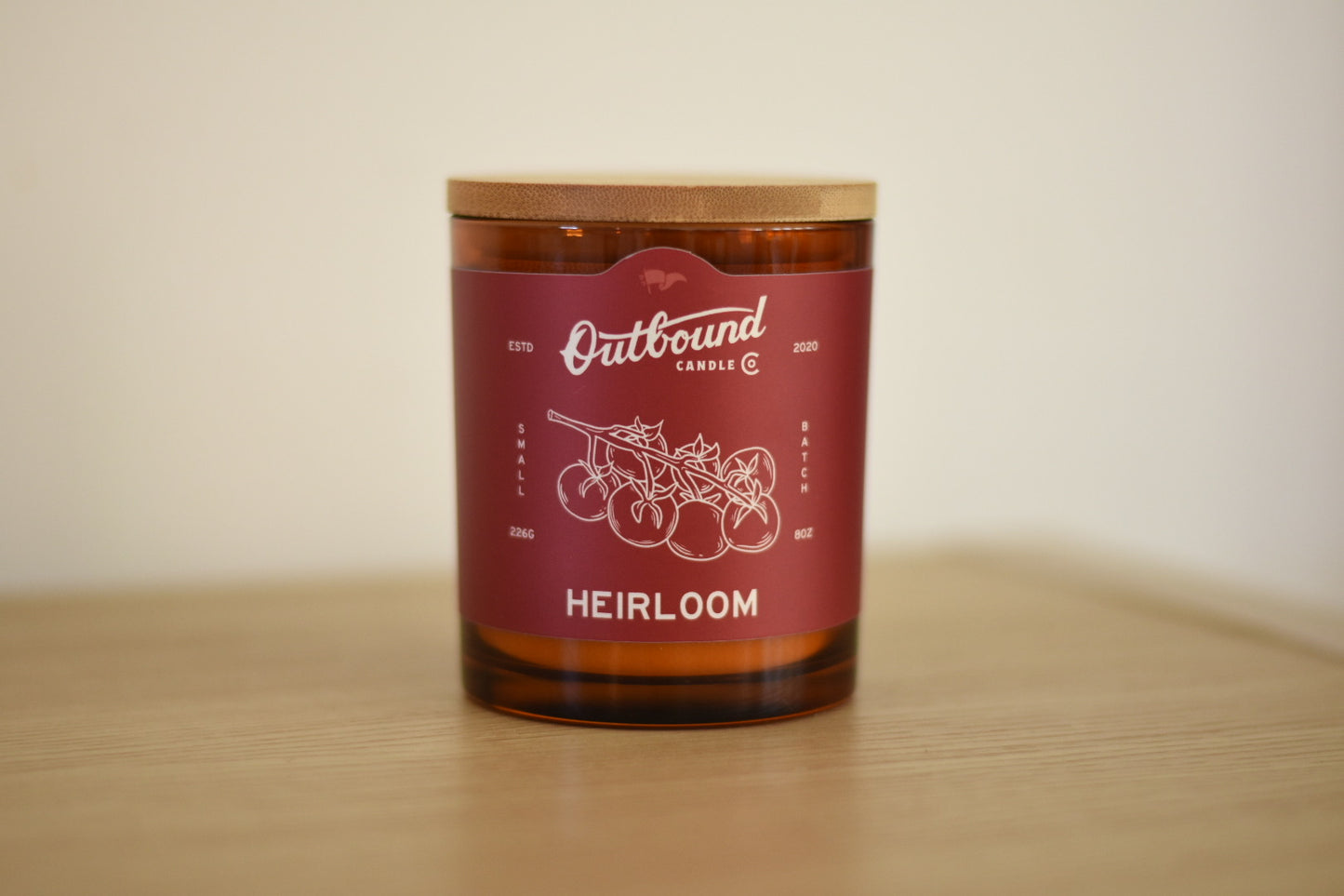 HEIRLOOM | Tomato + Basil | 8oz Soy Candle | Farmers Market Collection