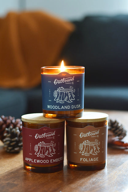 APPLEWOOD EMBERS | Apple + Cherrywood | 8oz Candle | Fall Collection